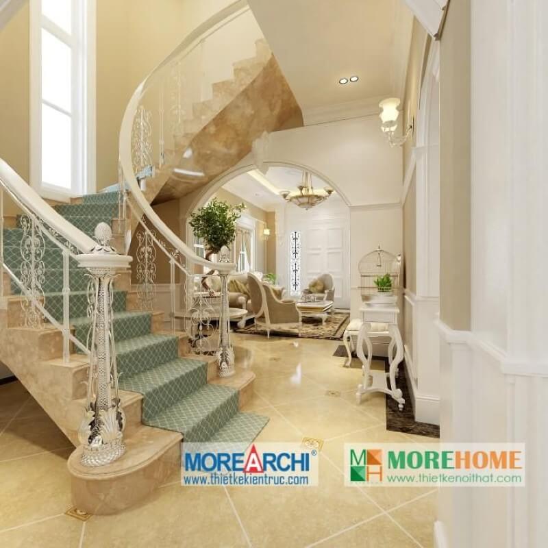 Thiết kế nội thất biệt thự cao cấp phong cách tân cổ điển tại Mỹ Đình Thiết kế nội thất