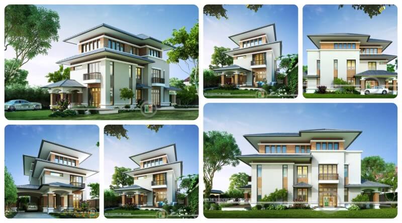 thiết kế biệt thự 3 tầng