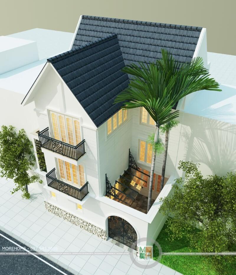 thiết kế biệt thự 3 tầng
