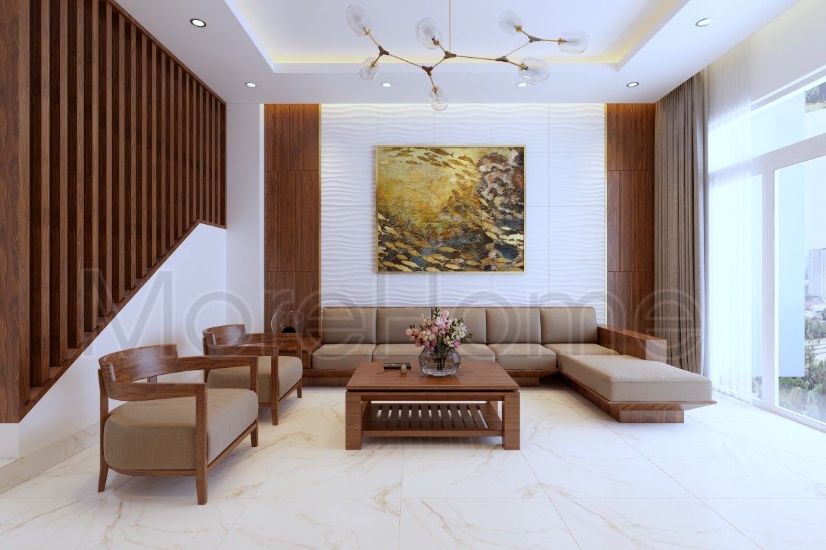 Thiết kế nội thất gỗ đẹpsang trọng cho nhà phố phong cách kiến trúc Nhật Bản hiện đại và tinh tế