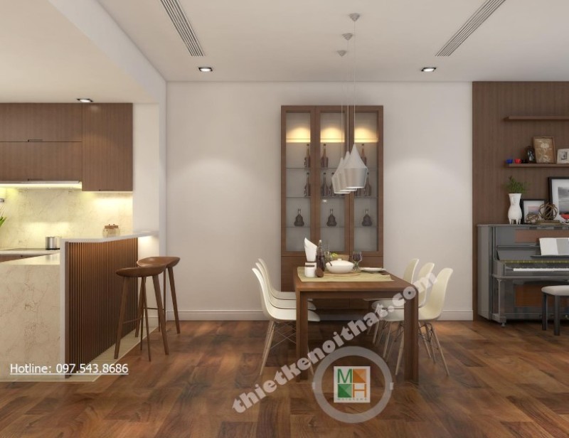 Trang trí nội thất phòng ăn phong cách trẻ trung đầy ấn tượng