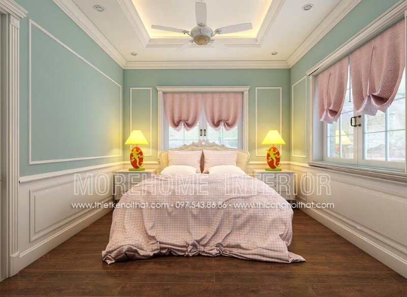 Gợi ý lựa chọn giường ngủ biệt thự phong cách tân cổ điển cao cấp Mẫu nội thất biệt thự đẹp