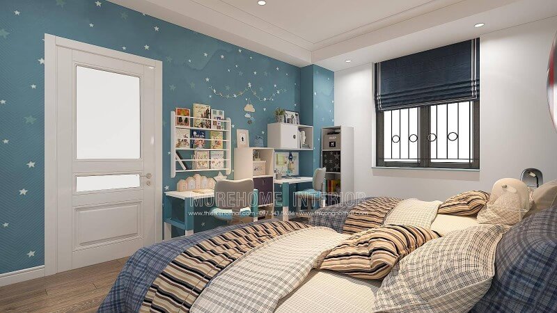 Là bậc phụ huynh, việc giáo dục con ngày càng được chú trọng vì thế mà không gian học của con lại ngày càng được để tâm. Ý tưởng thiết kế phòng của 2 cậu con trai với góc học tập đẹp mắt vừa đảm bảo công năng vừa trang trí thú vị có thể sẽ là điểm thu hút kích thích niềm vui thú mỗi khi bắt đầu vào học của con. Mẫu nội thất biệt thự đẹp