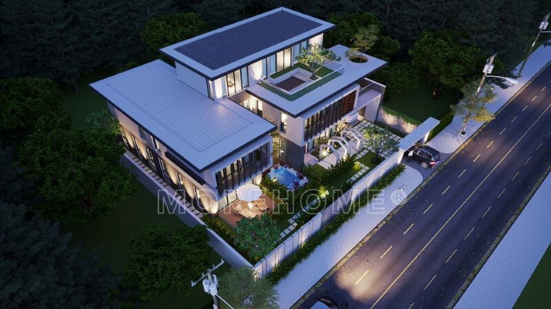 Thiết kế kiến trúc biệt thự hiện đại đẹp sang trọng thiết kế biệt thự