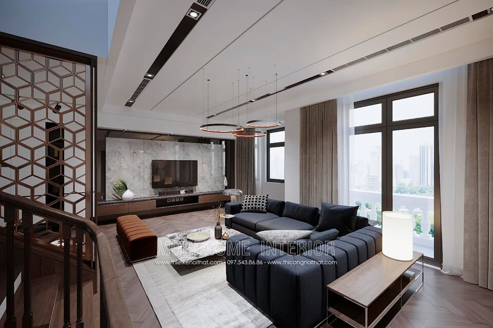 Thiết kế nội thất biệt thự Vinhomes Imperia Hải Phòng phong cách hiện đại , sang trọng Thiết kế nội thất bệt thự Hà Nội